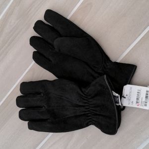 Nordstrom Men's Shop Leather Gloves Sz: L/XL NWT $89 fleece lined